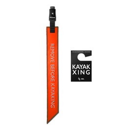 Gearlab Kayak Safety Flag, Safety Travel Flag for Kayak Canoe SUP Towing Truck Vehicle Safety Accessories Kit (Vivid Orange)