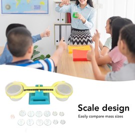 Plastic Kids Balance Scale, Classroom Home Bucket Balance Scale with Scale for Mass, Volume Exploration, Measurement, Observation - Great for Kids Learning Math