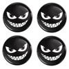 SkinoEu 4 x 68 mm Car Sticker for Hub Caps