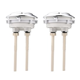 2 Pack 58mm/2.2 inch Dual Push Flushing Toilet Button Toilet Water Tank Button Toilet Button Flush Button Replacement with Thread Diameter