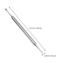 iplusmile Manual Stainless Steel Acupoint Rod Metal Massager Stick Body Point Probe Pens Double Headed Facial Reflexology Massage Tools