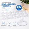 MERRYXMAS 20 x suction cups for fairy lights, suction hooks,