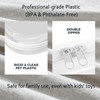 Convihealth Clear hard shell zipper case, hard plastic storage pouch,