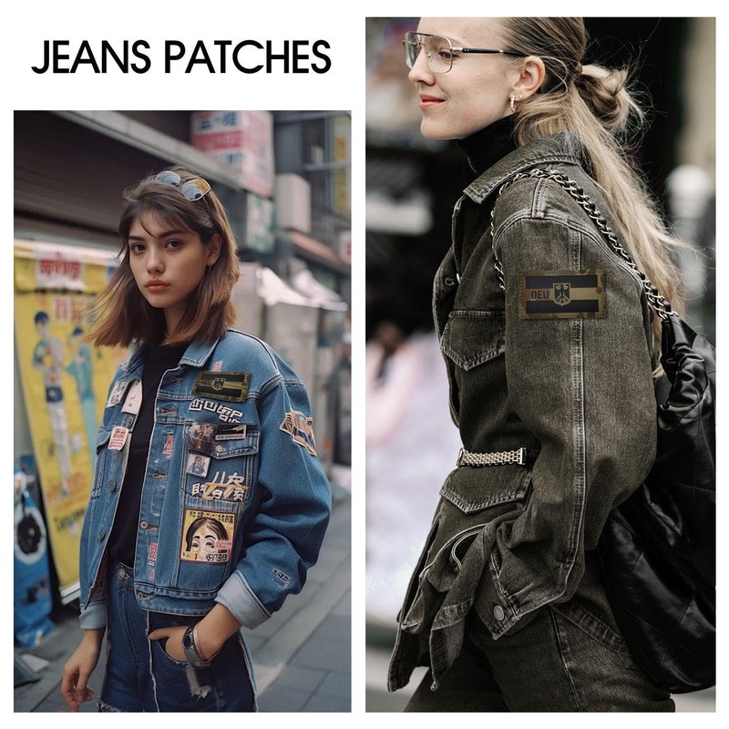 EOWVISN 1 Piece Camo Tactical Patch, Nylon Patch, Bundeswehr Patch,