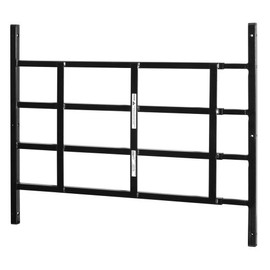 Segal S 4763 Fixed Adjustable Child Safety Window Guard Prevents Accidental Falls, Tamper Resistant Screws Included, Non-Egress, 21-1/4"H x 23-1/2"-38"W, Black