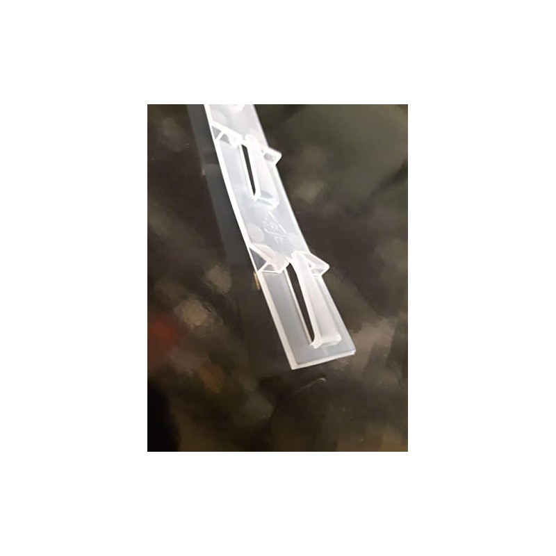 10 x Fast Load Merchandising Strip, Translucent Moulded Clip Strips