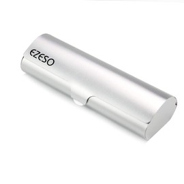 Ezeso, Aluminium Glasses Case, Simple Design, Silver, 15.2 x 4.9 x 3.2 cm, silver