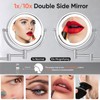 GURUN Wall Mounted Hardwired Makeup Mirror with 3 Tones Dimmable