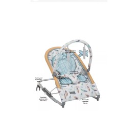 Monbebe Serenity Rocker Three-Position Reclining Seat Watercolor Feather  NIB