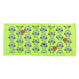 Okutani Corporation Okaki-san Series Mogura-san Face Towel, 100% Cotton