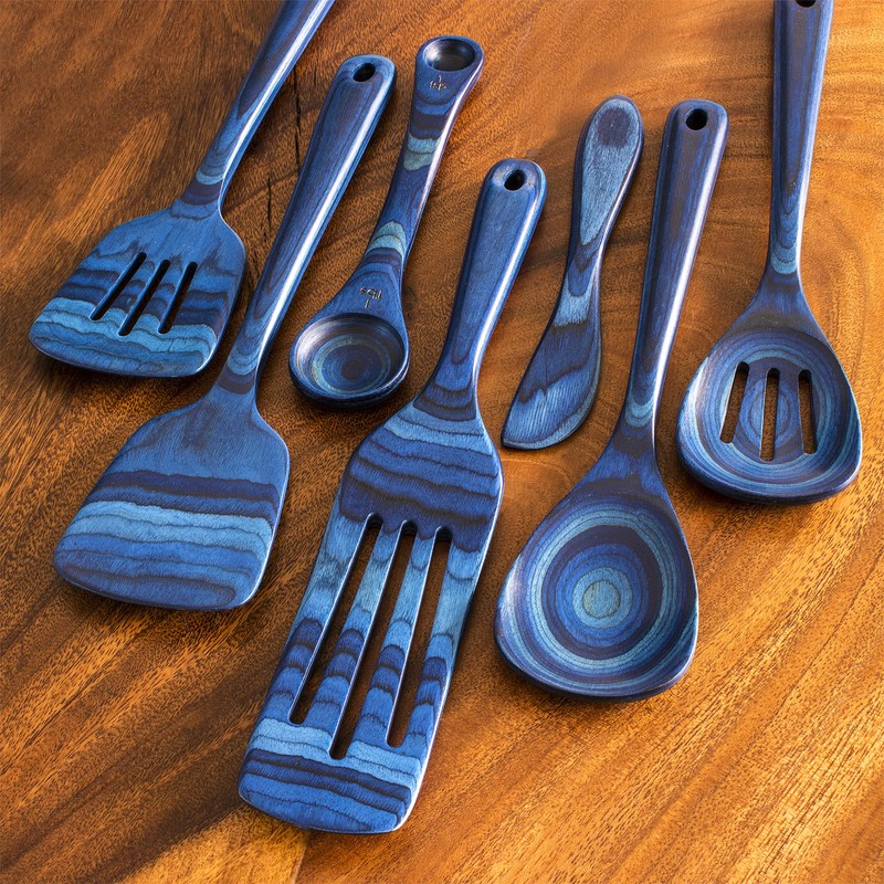 Totally Bamboo Baltique Malta Collection 7 Piece Cooking Utensil Set,