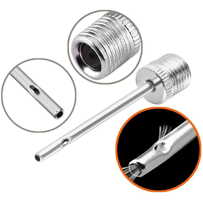 Lionstrike Stainless Steel Ball Pump Needle, Football Pump Needle, Ball