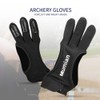 1PC Archery Gloves Shooting Hunting Leather Three Finger Protector Archery