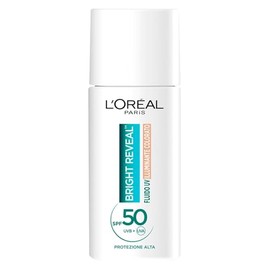 L'Oréal Paris UV-Flüssigkeit gegen Flecken, für alle Hauttypen, strahlender Teint, dunkle Flecken und weniger sichtbare Unvollkommenheiten, mit Niacinamid und SPF50, helle Reveal, Farbton: Medium, 50
