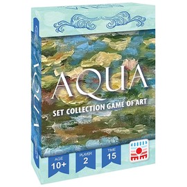 Sunrise Tornado: Aqua - Pocket Edition - Strategic Card Game, Play As Art Curators at A Gallery Water Themed Exhibit, Turn Based, Ages 10+, 2 Players