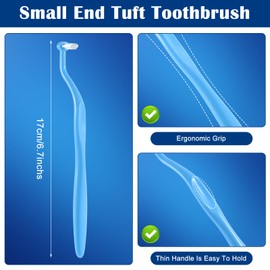 5 Stück Einbüschelbürste,Tuft Zahnbürste für Kieferorthopädische Zahnspangen,Weich Zahnspangen Zahnbürste,Getuftet Bürste Tiefenreinigung Handzahnbürsten für Mundpflege