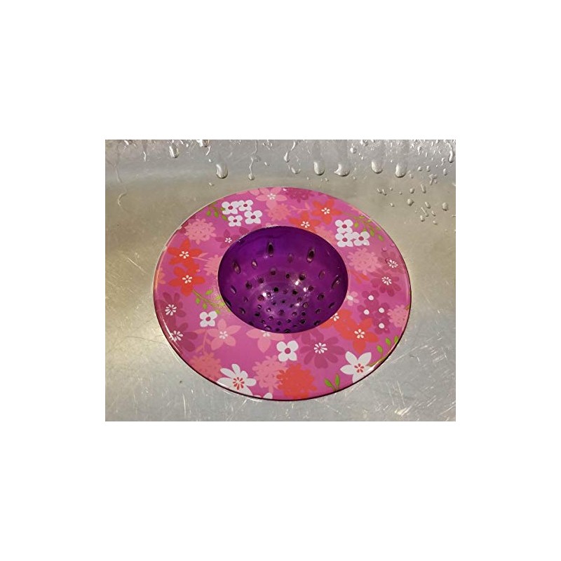 Handy Housewares 5.25" Diameter Decorative Designer Pattern Kitchen Sink Strainer/Food
