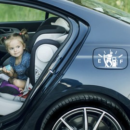 Funny Car Sticker Pull Fuel Tank Pointer Gas Consumption Decal Fuel Gauge Empty Stickers Decoration Fuel Tank Cap Truck Motorcycle bumper