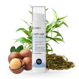 LOBEY Augencreme für Damen – Serum gegen Falten – Augenserum gegen Augenringe – Hyaluron Boost Creme – Gesichtspflege mit Braunalgenextrakt – Natürliche Anti-Aging Kosmetik (15 ml)