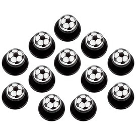DESERMO Set of 12 Ball Buttons Football for Chef's Jackets, High-Quality Chef's Jacket Buttons for All Ball Button Chef's Jackets, Professional Chef's Buttons with Ball Motif (Football), Football.