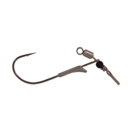 Gamakatsu 362210 G Finesse Swivel Shot Worm Hook (Per 3), Size 1, NS Black