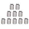 Fafeicy 10Pcs Threaded Insert Nuts, Stainless Steel Hex Socket Screw