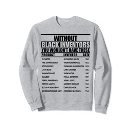History Of Forgotten Black Inventors Black History Month Sweatshirt