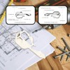 Bojueshaw 24-in-1 Multi Tool,Portable Stainless Steel Key Shaped Pocket Tool,Outdoor