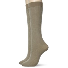 Gunze Tuche Women's Socks, 3-Way Sheer, Lame Same Color, 2 Pairs, beige, (greige)