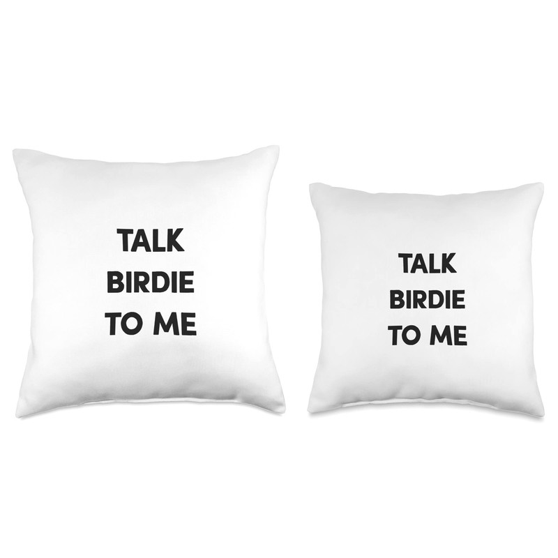 Talk Birdie To Me Throw Pillow