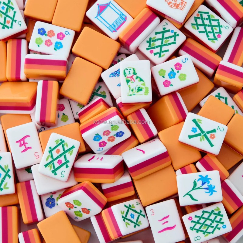 Premium Luxury Acrylic Mahjong 160 Tiles 32mm 4 Layer American