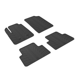 Gledring USA Custom Fit All-Weather Rubber Floor Mats Intended for GMC Canyon Crew Cab 2015-2022, No Trimming Required, Tailored Custom Fit, Protects from Rain, Mud, & Snow.
