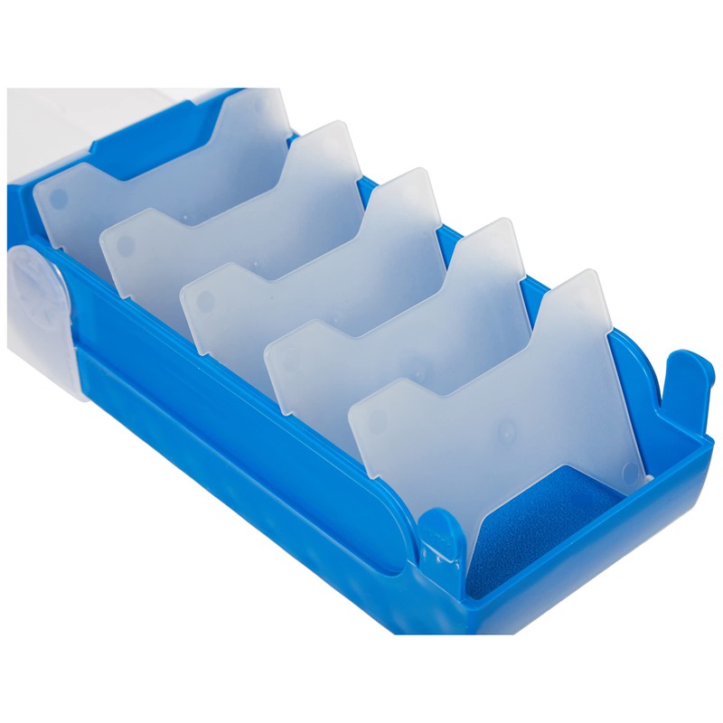 TimeTex A8 Plastic Index File Box - Blue