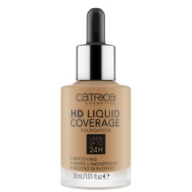 Catrice | HD Liquid Coverage Foundation | High & Natural Coverage | Vegan & Cruelty Free (055 | Warm Bamboo)
