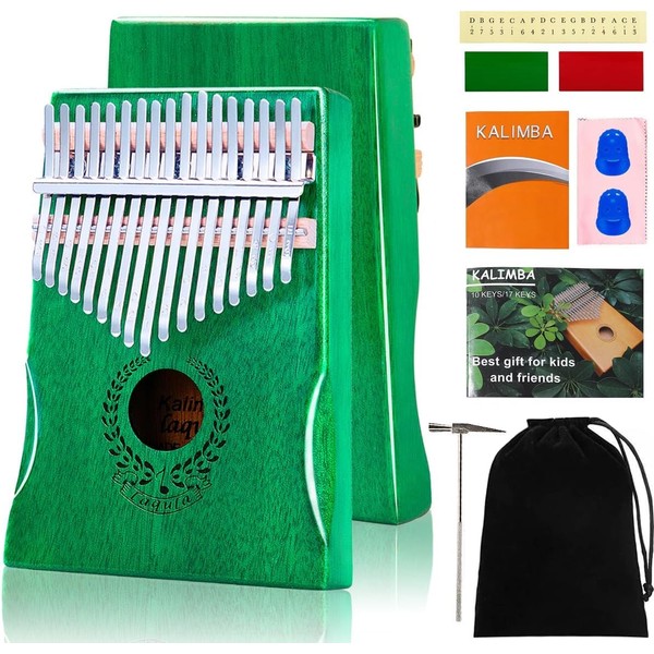 Kalimba 17 Keys Thumb Piano - Portable Mbira Sanza Finger
