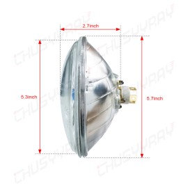 CHUSYYRAY 4PCS 5.75" 5-3/4" Halogen Headlights Hi-Lo for 1958-1979 Lincoln Continental