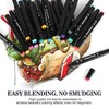 Dabo&Shobo 24 Colors Drawing Markers, Dual Tip Art Markers, Coloring