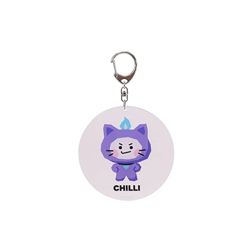 TRUZ Big Acrylic Key Chain / CHILLI LINE FRIENDS