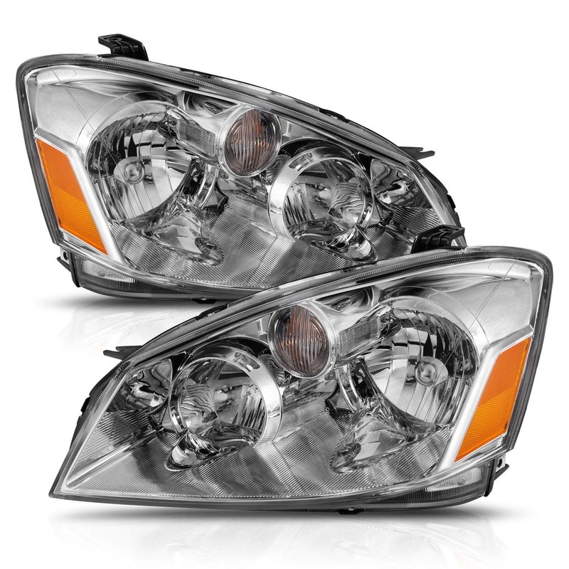 AmeriLite For 2005-2006 Altima Halogen Sedan Model Crystal Chrome Replacement
