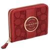 Coach C8323 LNISIG JQ LON Zip WL Bi-Fold Wallet, Im/Khaki/Red