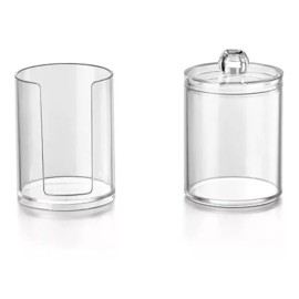 Betterware  Organizador Cotonetes Pad  Translucent Dúo