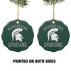 GRAPHICS & MORE Michigan State Spartans Porcelain Scalloped Holiday Christmas