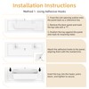Furniware 1 Pair Tip-Out Tray 11 inch with 4 Hinges,