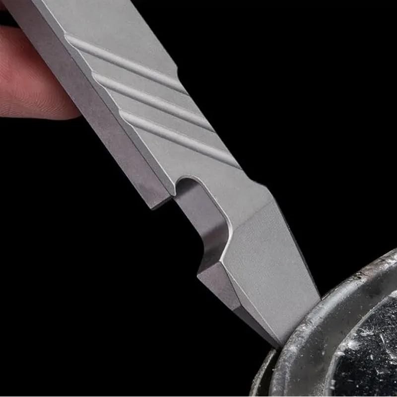 Titanium EDC Pry Bar Tool – 4” Pocket Prybar with