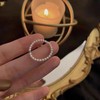 6Pcs Pearl Rings for Women Stackable Pearl Rings Boho Pearl
