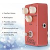 Distortion Pedal Dark Red Metal Classic British Rock Monoblock Guitar