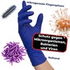 Nitras 8324 Indigo Wave Powder-Free, Non-Sterile, Medical Nitrile Disposable Gloves,