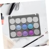 Baluue 2sets Empty Eyeshadow Boxes Plates for Blush and Eyeshadow