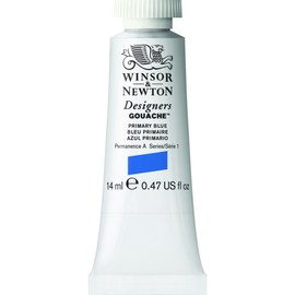 Winsor & Newton Designers Tubo de Pintura Gouache, Tubo 14 ml, Azul primario, 14-ml Tube, 1