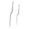 BIUDECO 2pcs Stainless Tweezers for Cooking Fish Bone Removers Western